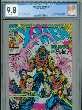 1991 Marvel The Uncanny X - Men 282 1st Appearance Bishop Cgc 9.  8 White Box5