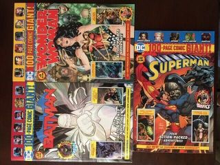 Walmart - Dc 100 - Page Giant Batman 12 White Lantern,  Superman 12,  Wonder Woman 5