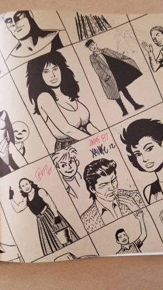 LOVE and ROCKETS Signed with Art BOOK 2 HC Jaime Beto Hernandez 1st Ed. 3