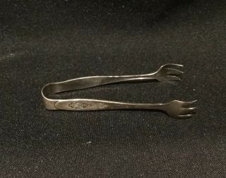 Community Silver Plate Birds Of Paradise Small Tongs C4