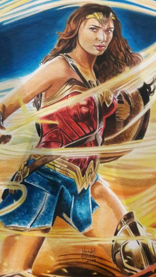Wonder Woman 2 By Wendel Azevedo - Art Pinup Drawing