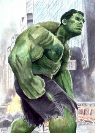 Hulk 2 By Wendel Azevedo - Art Pinup Drawing