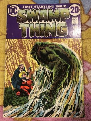 Rare 1972 Bronze Age Swamp Thing 1 Key 1st Issue Signed Wrightson Wein