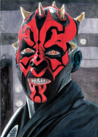 Darth Maul By Wendel Azevedo - Art Pinup Drawing