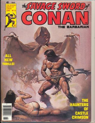 Savage Sword Of Conan 12 (1974) Boris Vallejo Cover Vf/nm