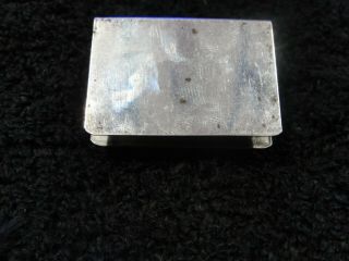 Antique Sterling Silver Match Box Holder / Sleeve 1 5/8 " Hallmarked