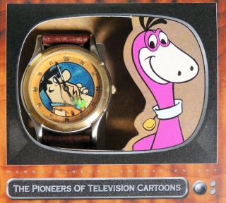 P225.  Hanna - Barbera The Flintstones Pioneers Of Animation Le Fossil Watch (1996)