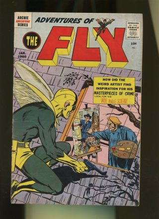 Adventures Of The Fly 4 Vg 3.  5 1 Book 1960,  Archie Comics Dazzler Simon