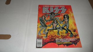 Marvel Comics Special 1 - Kiss 1977 Printed In Kiss Blood - See Pix 1