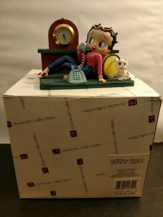 1999 Betty Boop On Phone Figurine By Character Collectables