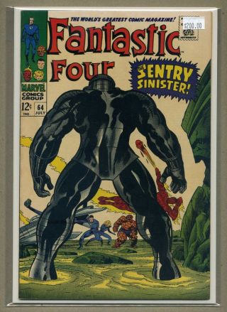 Fantastic Four 64 (jul 1967,  Marvel) 9.  2 Nm - (looks Nm/nm, ) 1st App Kree Sentry