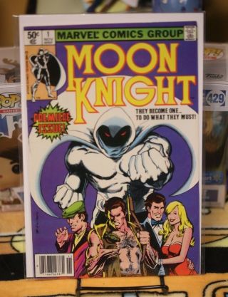 Moon Knight 1 1980 - First Appearance Bushman - Newsstand Edition Marvel 8.  0/8.  5