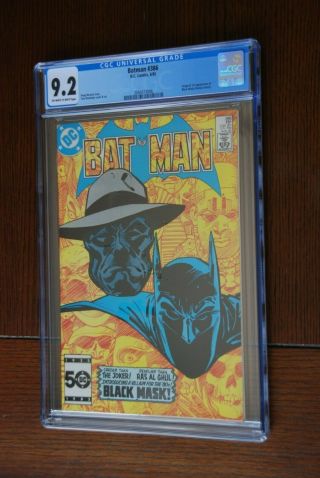 Batman 386 Cgc 9.  2 Nm - Origin And 1st Appearance Of Black Mask