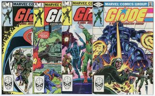 G.  I.  Joe 3 - 10 Complete Run Avg.  Nm/nm,  9.  4/9.  6 1st Prints Marvel 1982