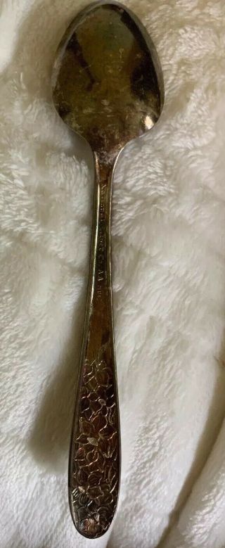 Vintage National Silver Co.  Narcissus Teaspoon 2