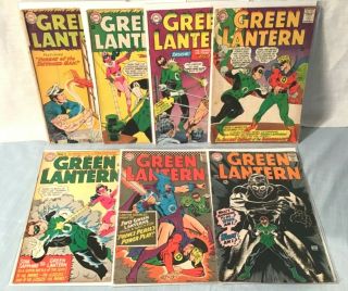 7 Silver Age Dc Green Lantern Comic Books 23 26 39 40 41 45 58
