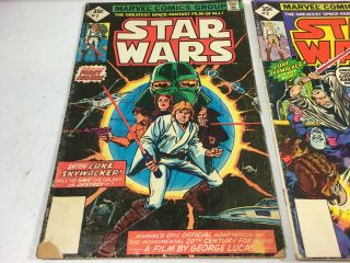 1977 Star Wars Comics 1 2 4 5 6 No UPC 35 Cent Diamond Price Box Marvel 2