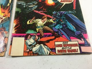 1977 Star Wars Comics 1 2 4 5 6 No UPC 35 Cent Diamond Price Box Marvel 5