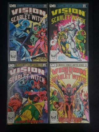 Vision And The Scarlet Witch 1 - 4 Comic Books