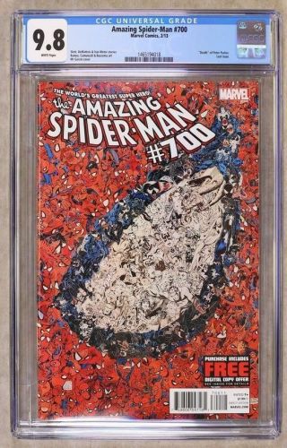 The Spider - Man 700 Feb 13 Marvel Cgc 9.  8 Nm The Death Of Peter Parker