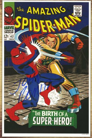 Spiderman 42 John Romita Signed Autographed Poster 2000 Doctor Octopus
