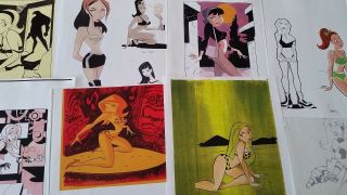 Rare Unseen Shane Glines Artwork 125 pages – Bruce Timm Style Babes. 4