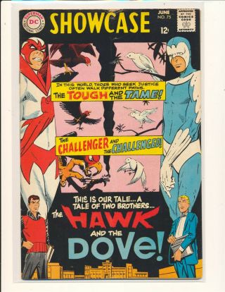 Showcase 75 - 1st Hawk & Dove Ditko Cover & Art Vg,  Cond.  Sub Crease