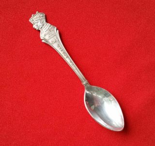 George Vi & Elizabeth 1939 Royal Visit Canada Silverplate Souvenir Spoon