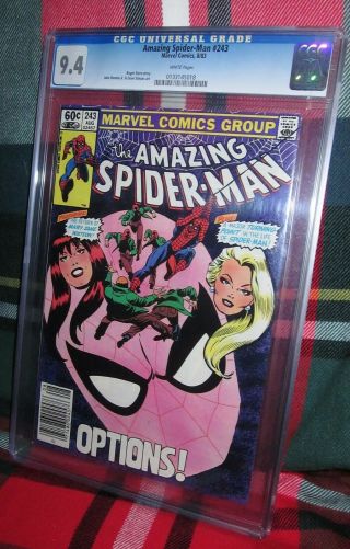 Cgc Rated 9.  4 Spider - Man 243 The Return Of Mary Jane Watson / Options