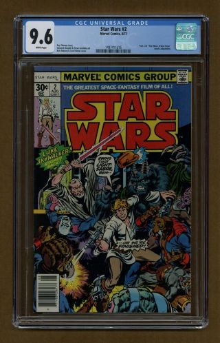 Star Wars (marvel) 2 1977 1st Printing Cgc 9.  6 1497411016