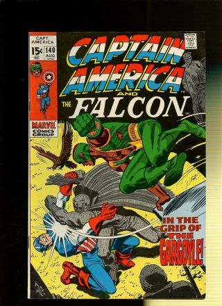 Captain America 140 Fn,  6.  5 1 Book In The Grip Of Gargoyle By Lee & Romita