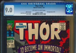 Thor 136 CGC 9.  0 Hard to Find in 3