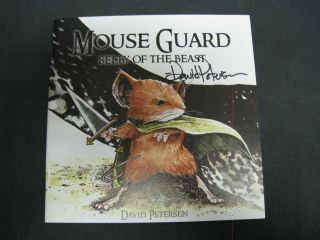 Mouse Guard Belly Of The Beast 1 3rd Printing Archaia Signed David Petersen Nm