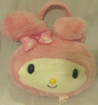 My Melody Sanrio Plush Bag Purse 2007 Hello Kitty Pink White