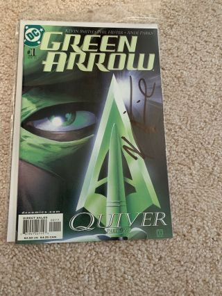 Signed Green Arrow 1 Comic Kevin Smith.  Bought At Comic Con Autographed