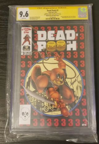 Dead Pooh 3 Spiderman 300 Homage Limited Edition Wizard World Variant Ss Cgc 9.  8