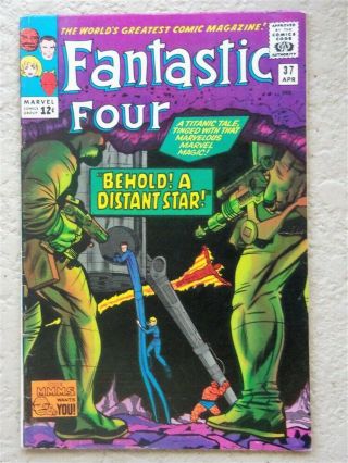 Fantastic Four 37 Marvel Comic Book 1965 Very Fine - The Frightful Four