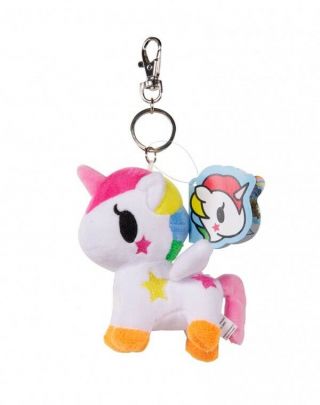 Official Tokidoki Unicorno Stellina Plush Keychain Tdtykyplstel