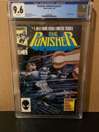 Punisher Limited Series 1 Cgc 9.  6 Marvel Comics White Pages