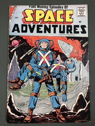 Rare 1958 Charlton Space Adventure 24 Classic Space Man Cover