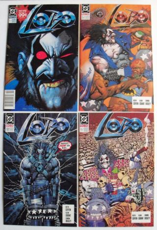Lobo 1 (direct Edition) - 4 Dc Comics 1990 - Never Read - White Pages - Nm