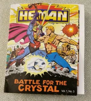 Vintage Rare He - Man Battle For The Crystal Vol.  1 No.  3 Mini Comic Book
