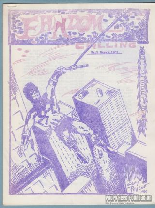 Fandom Calling 1 Comic Fanzine Mike Raub Gary Povlin Fandom News Zine 1967