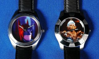 Warner Bros Batman,  Mr.  Freeze Set Of 2 Le (500) Watches In Case,  1997
