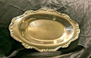 Vintage Gorham Ep Silver Plated Brass Serving Platter Dish
