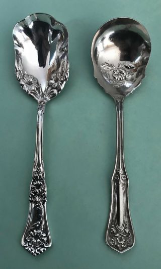 A Vintage W.  A.  Rogers Jelly/berry Spoons - 6 " - Silver And Nickle Plate