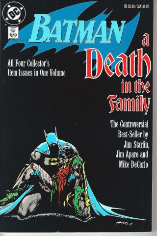 Batman: A Death In The Family Tpb (1988) Nm Starlin - Aparo 1st Print