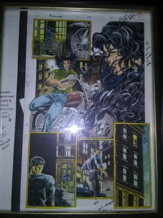 Elektra 10 Page 4 Marvel Comic Book Color Guide Art Wolverine