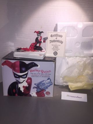 Limited Edition Dc Direct Harley Quinn Cold - Cast Porcelain Statue (610 Of 6000)