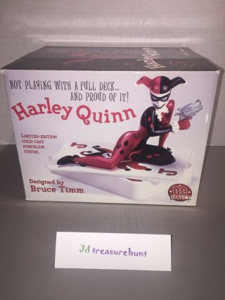 Limited Edition DC Direct Harley Quinn Cold - Cast Porcelain Statue (610 Of 6000) 6